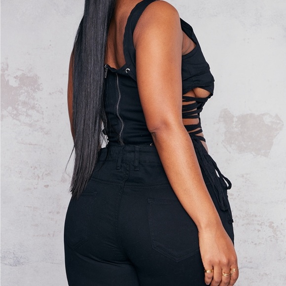 PLT black lace up set - Picture 2 of 5